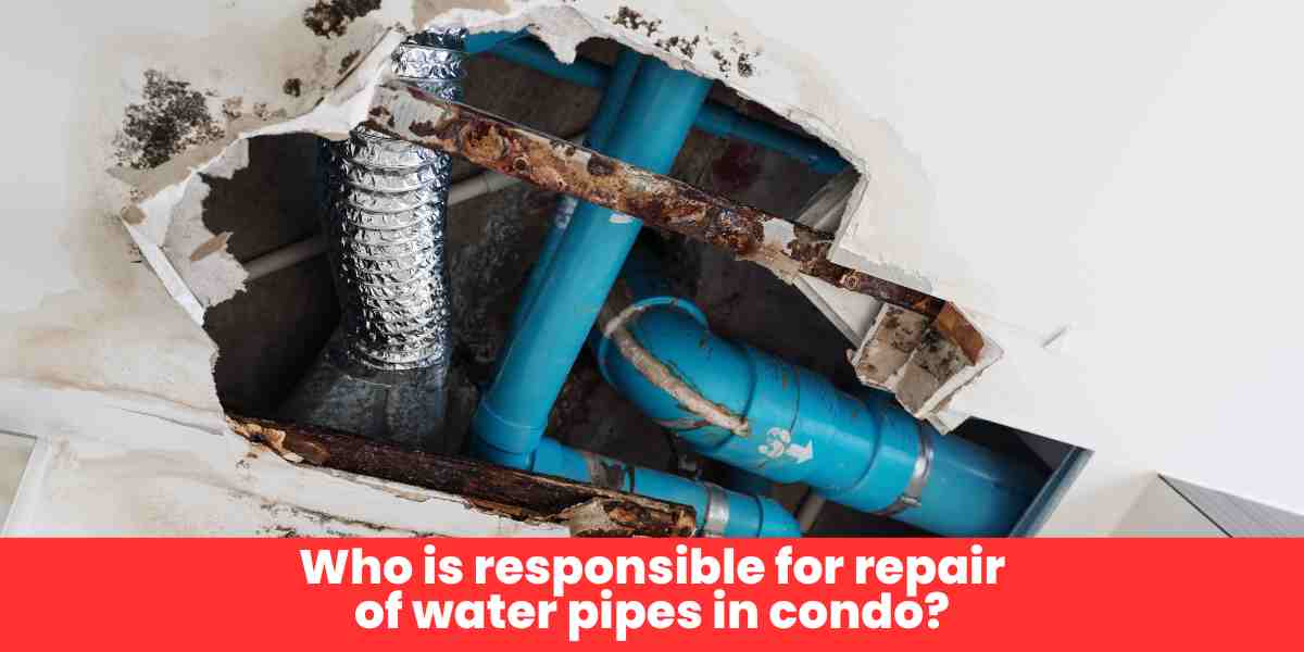 Who is responsible for repair of water pipes in condo?​